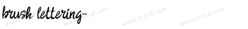 brush lettering字体转换